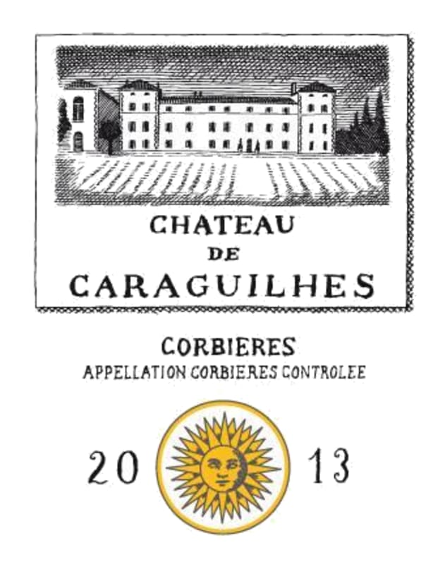 Chateau de Caraguilhes Corbieres Blanc 2013 Front Label