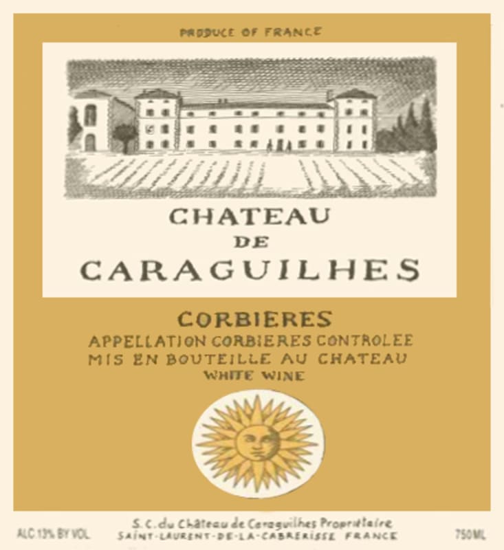 Chateau de Caraguilhes Corbieres Blanc 2010 Front Label