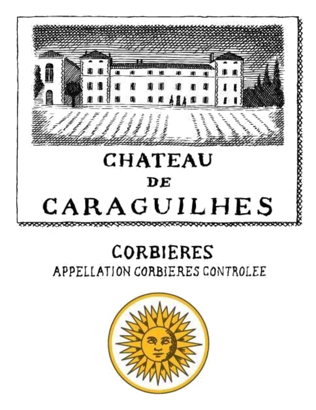 Chateau de Caraguilhes Corbieres 2013 Front Label