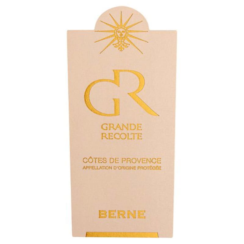 Chateau De Berne Grande Recolte 2016 Front Label