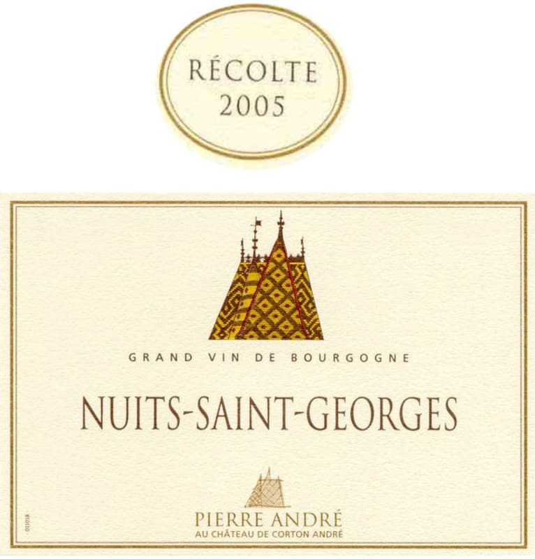 Chateau de Corton-Andre Nuits-Saint-Georges 2005 Front Label
