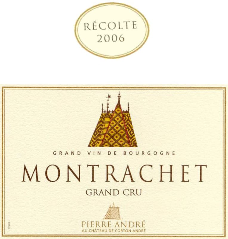 Chateau de Corton-Andre Montrachet Grand Cru 2006 Front Label