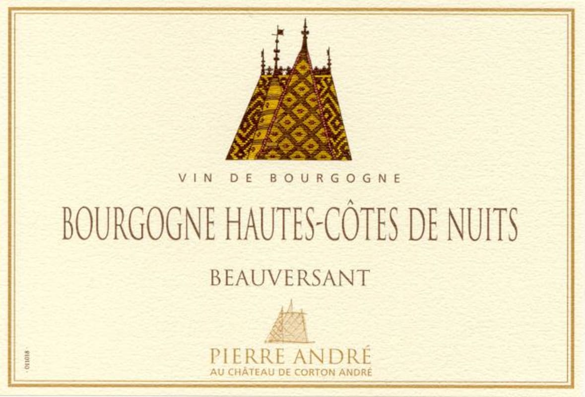 Chateau de Corton-Andre Bourgogne Hautes-Cotes de Nuits Beauversant Rouge 2013 Front Label