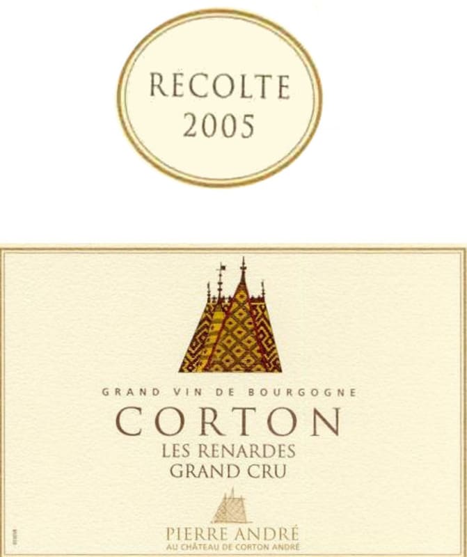 Chateau de Corton-Andre Corton Les Renardes Grand Cru 2005 Front Label