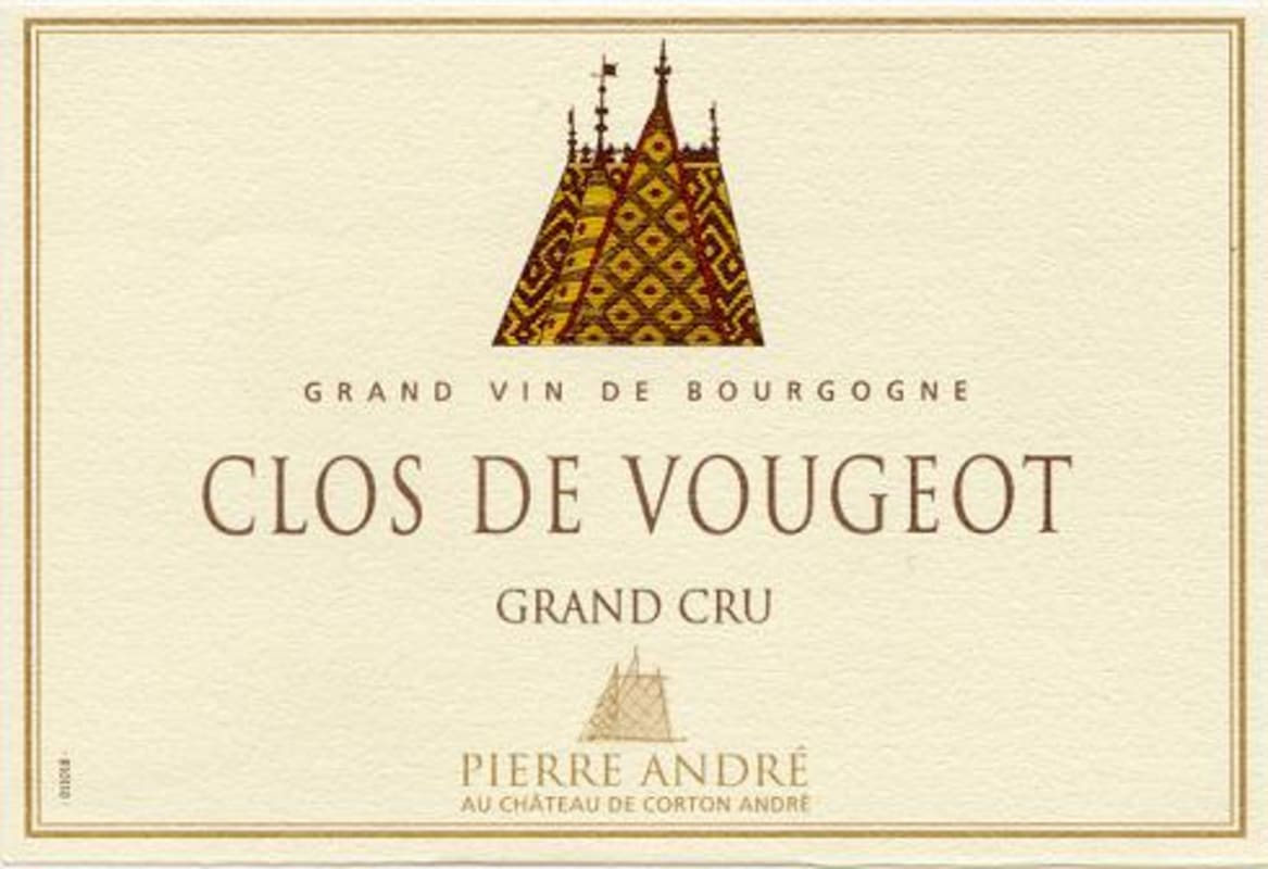 Chateau de Corton-Andre Clos de Vougeot Grand Cru 2007 Front Label
