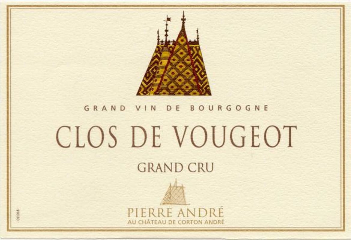 Chateau de Corton-Andre Clos de Vougeot Grand Cru 2010 Front Label