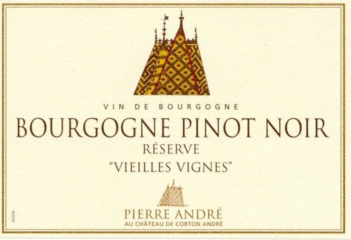 Chateau de Corton-Andre Bourgogne Pinot Noir Reserve Vieilles Vignes 2009 Front Label