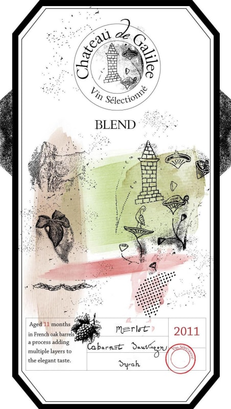 Chateau de Galilee Red Blend 2011 Front Label