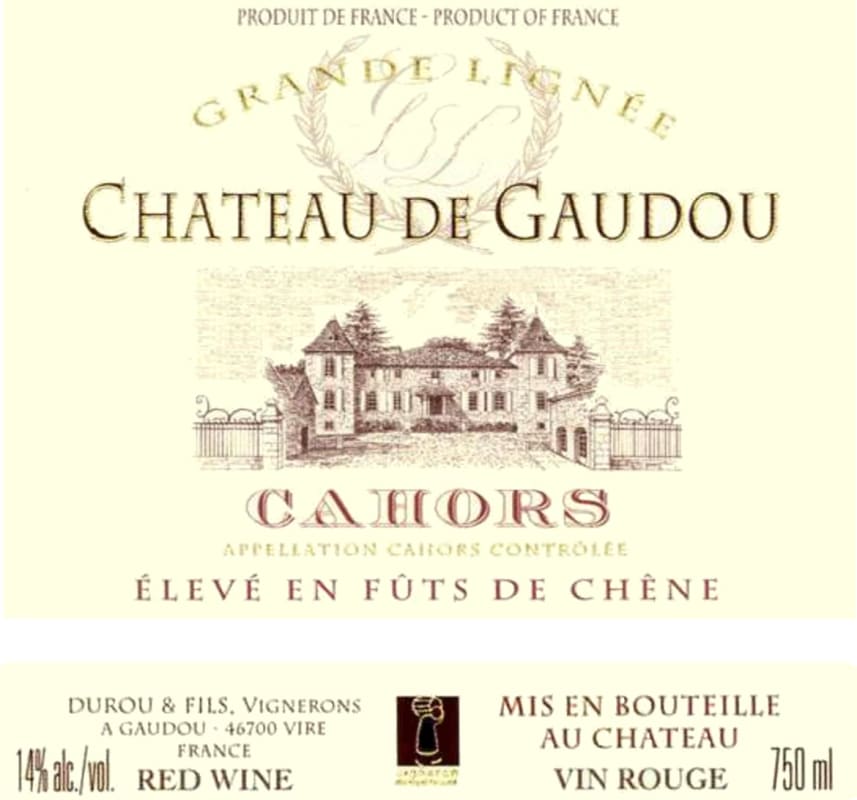 Chateau de Gaudou Grande Lignee 2010 Front Label