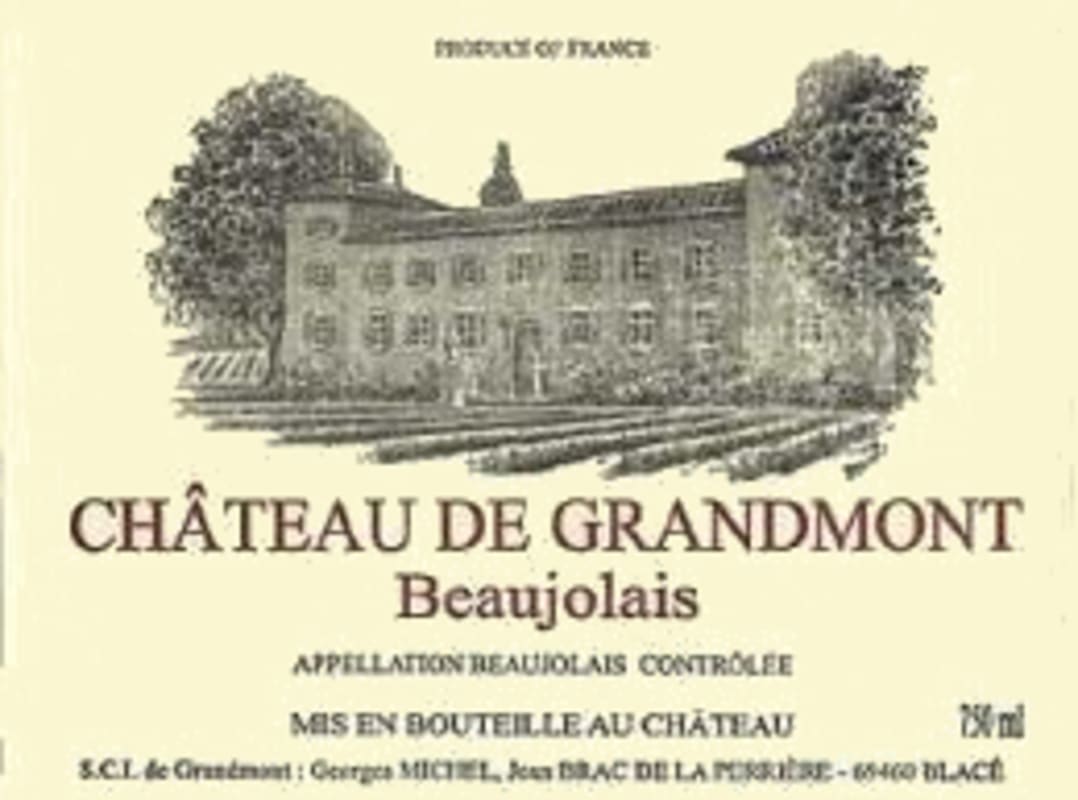 Chateau de Grandmont Beaujolais Villages 2014 Front Label