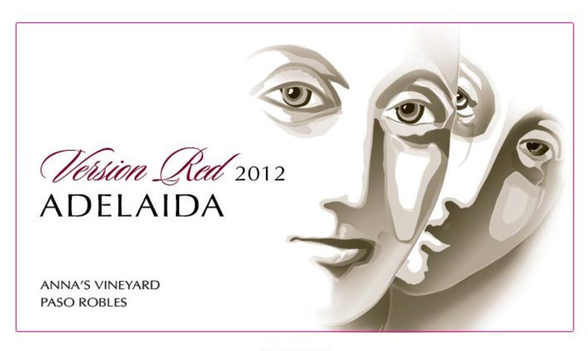 Adelaida Version Red 2012 Front Label