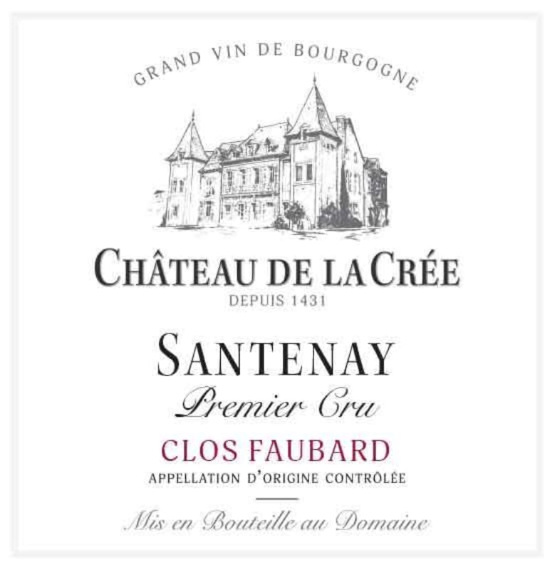 Chateau de la Cree Santenay Clos Faubard Premier Cru 2011 Front Label