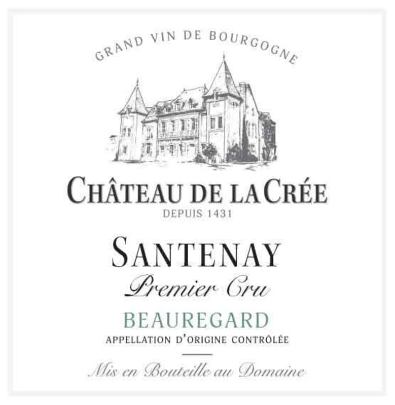 Chateau de la Cree Santenay Beauregard Premier Cru 2008 Front Label