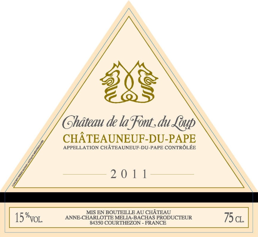 Chateau de la Font du Loup Chateauneuf-du-Pape 2011 Front Label