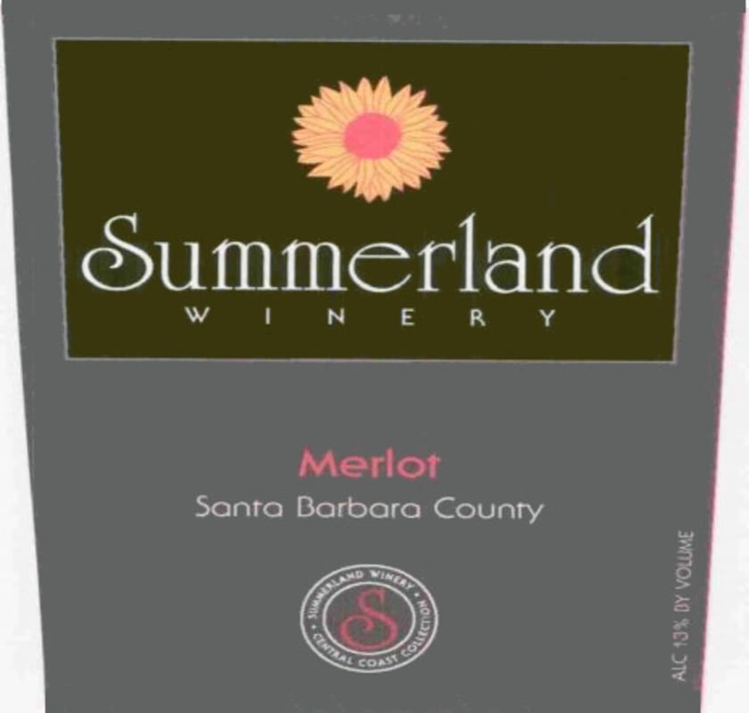 Summerland Merlot 2009 Front Label