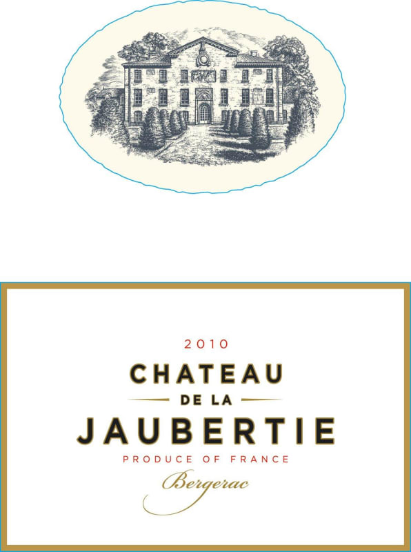 Chateau de la Jaubertie Bergerac Rouge 2010 Front Label
