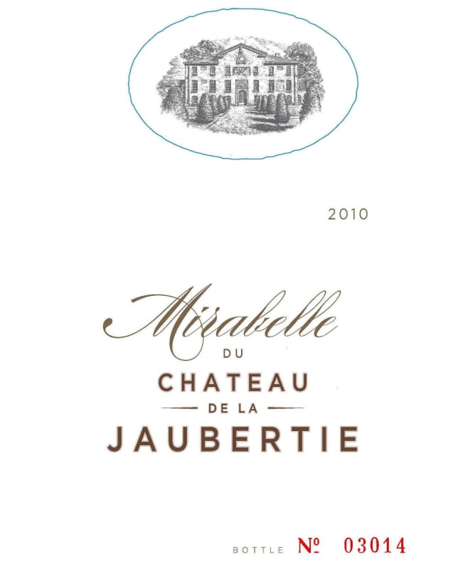 Chateau de la Jaubertie Bergerac Mirabelle Rouge 2010 Front Label