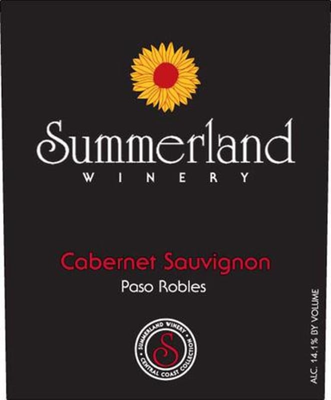Summerland Cabernet Sauvignon 2010 Front Label