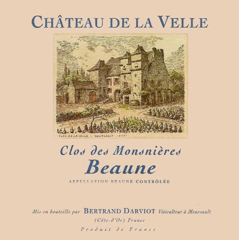 Chateau de la Velle Beaune Clos des Mosnieres 2009 Front Label