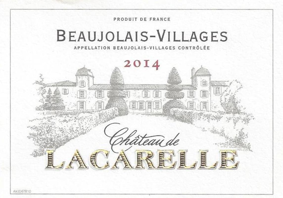 Chateau de Lacarelle Beaujolais Villages 2014 Front Label