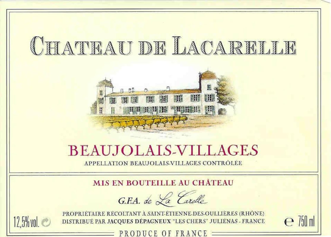 Chateau de Lacarelle Beaujolais Villages 2005 Front Label