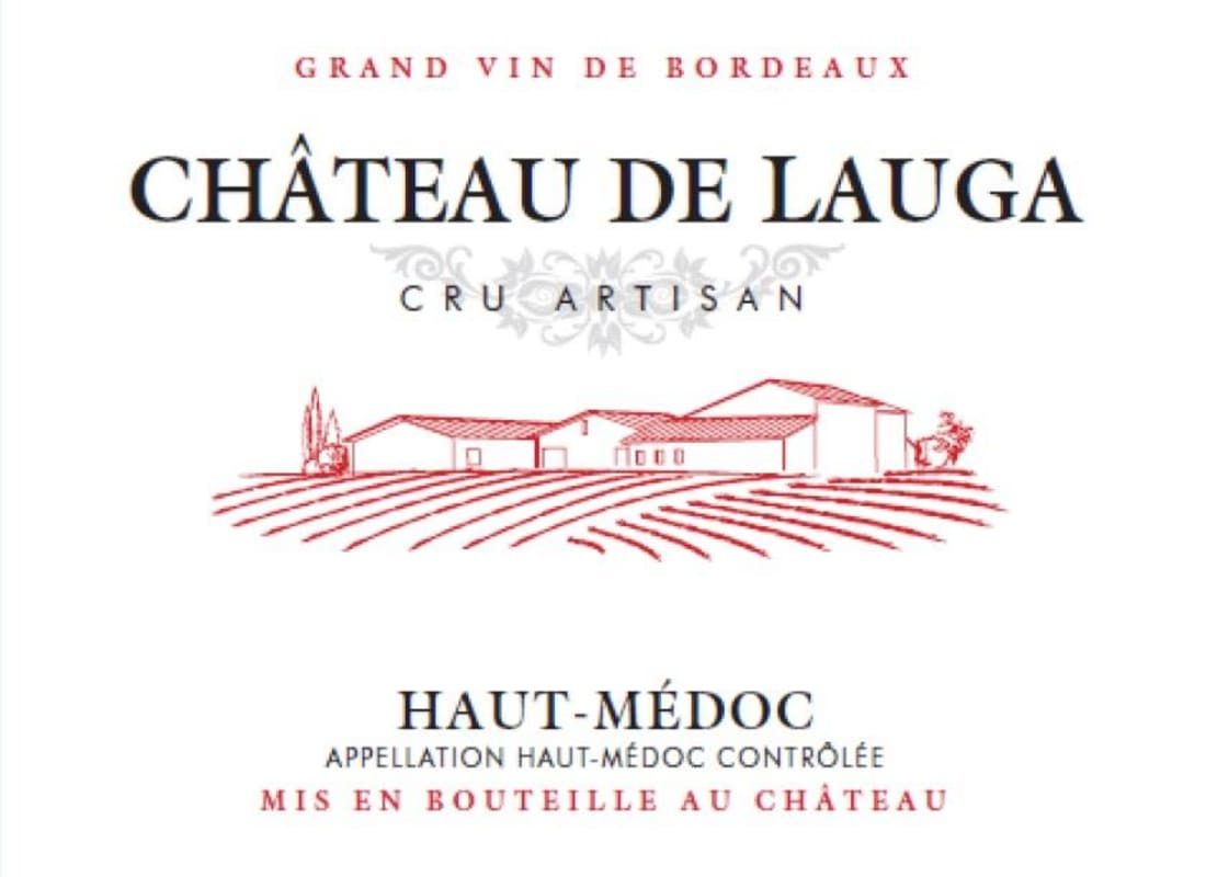 Chateau de Lauga Haut-Medoc 2013 Front Label