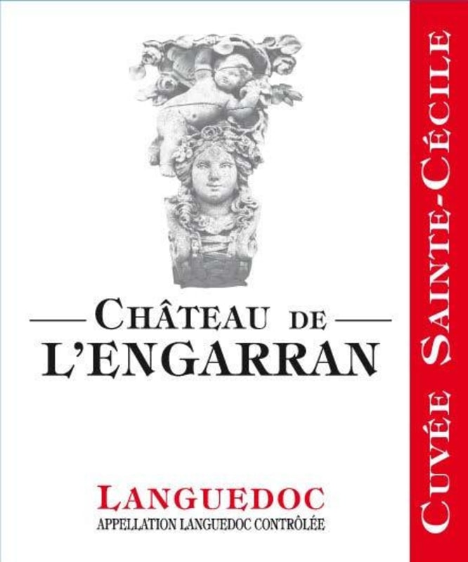 Chateau de l'Engarran Languedoc Cuvee Sainte-Cecile 2012 Front Label