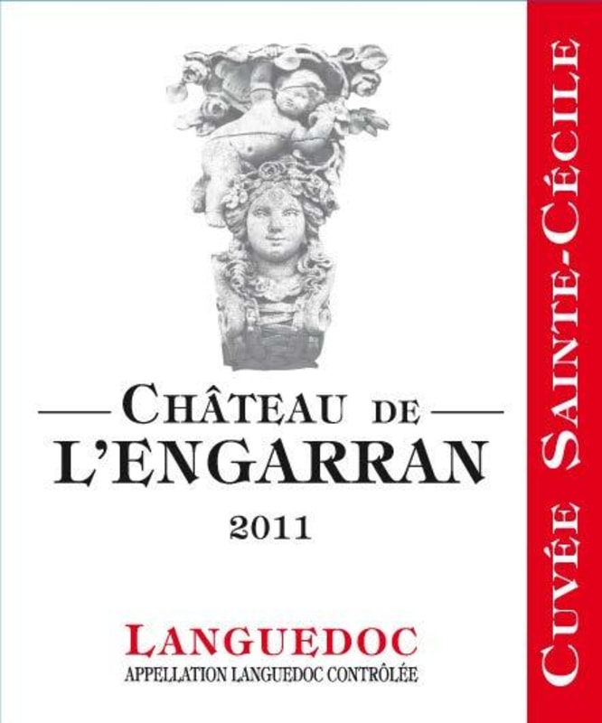 Chateau de l'Engarran Languedoc Cuvee Sainte-Cecile 2011 Front Label