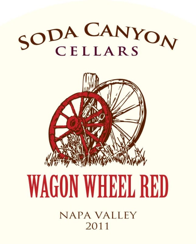 Beau Vigne Soda Canyon Cellars  'Wagon Wheel' Red 2011 Front Label