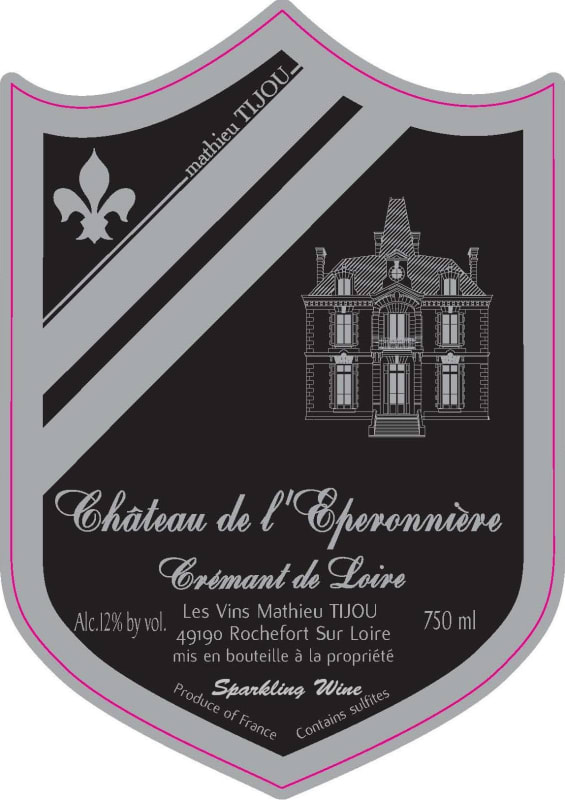 Chateau de L'Eperonniere Cremant de Loire 2012 Front Label