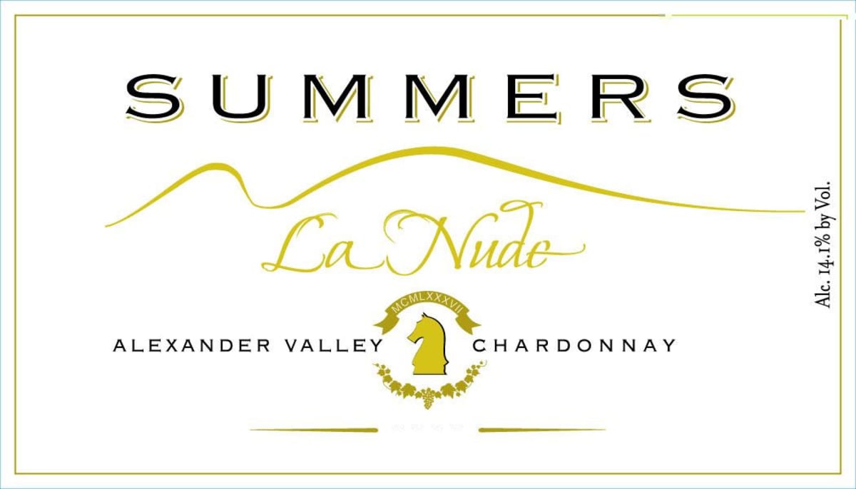 Summers Estate La Nude Chardonnay 2011 Front Label