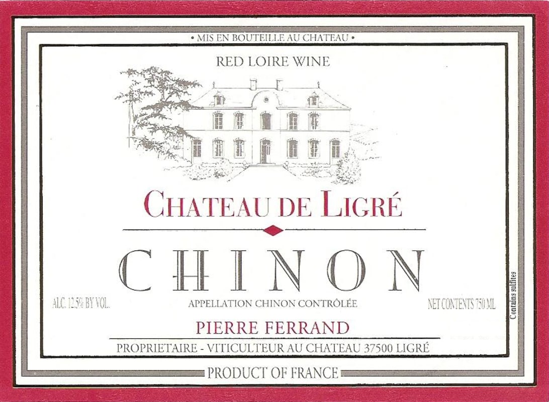 Chateau de Ligre Chinon 2010 Front Label