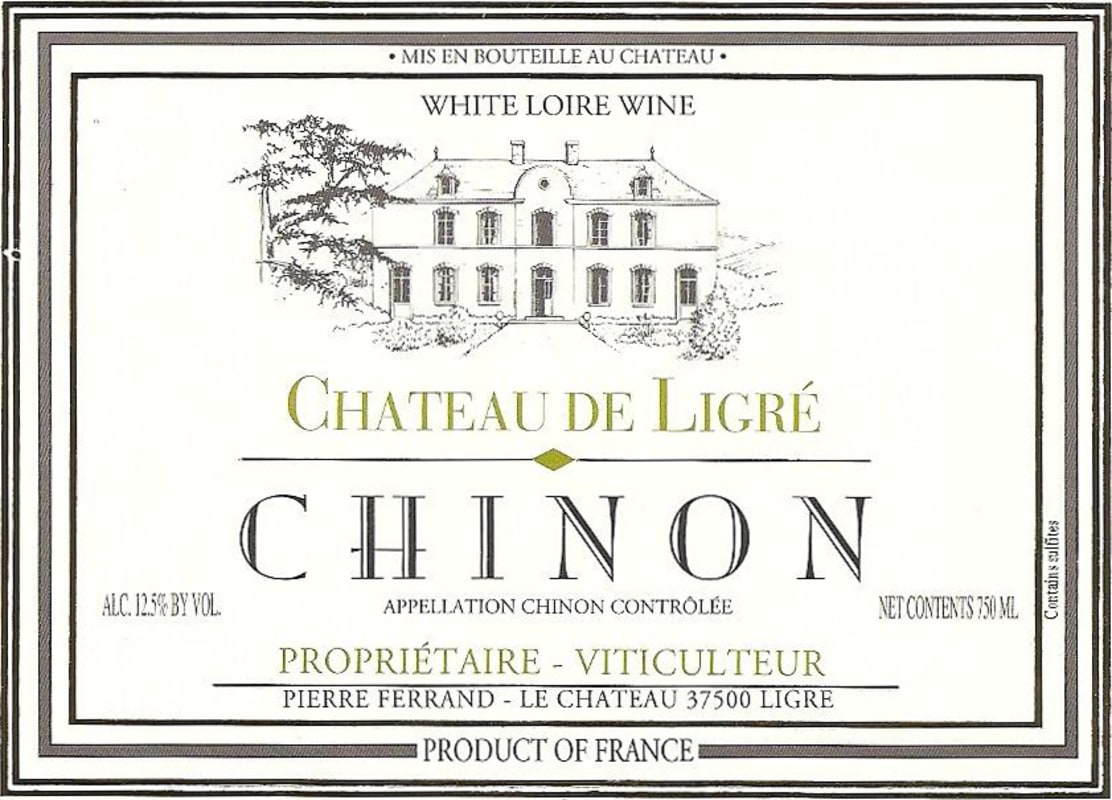 Chateau de Ligre Chinon Blanc 2014 Front Label
