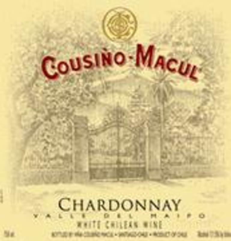 Cousino Macul Chardonnay 2000 Front Label