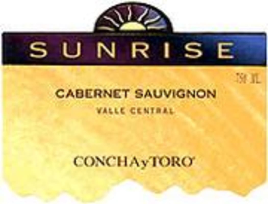 Concha y Toro Sunrise Cabernet Sauvignon 1999 Front Label
