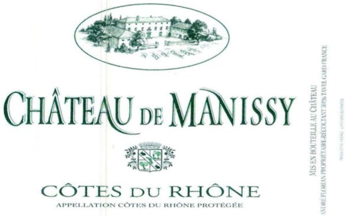 Chateau de Manissy Cotes du Rhone Blanc 2014 Front Label