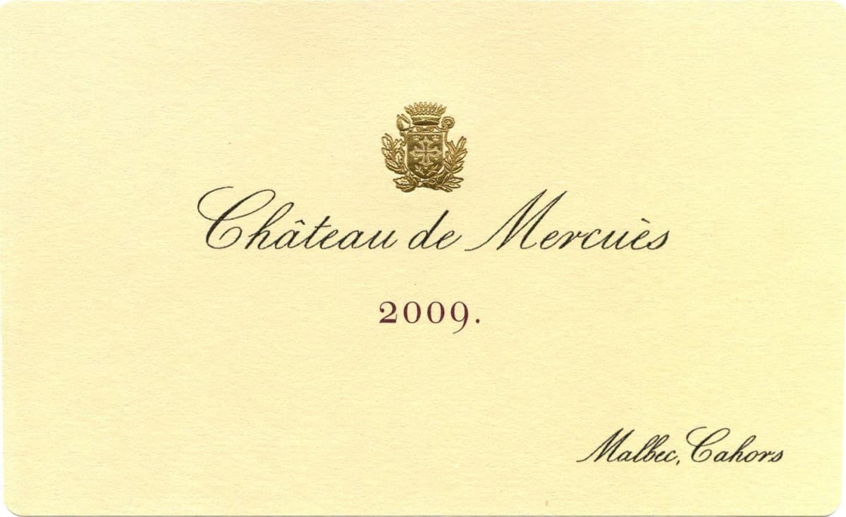 Chateau de Mercues Icone 2009 Front Label