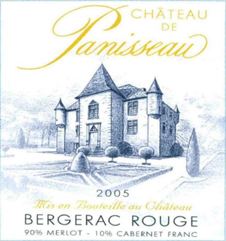 Chateau de Panisseau Bergerac Rouge 2005 Front Label