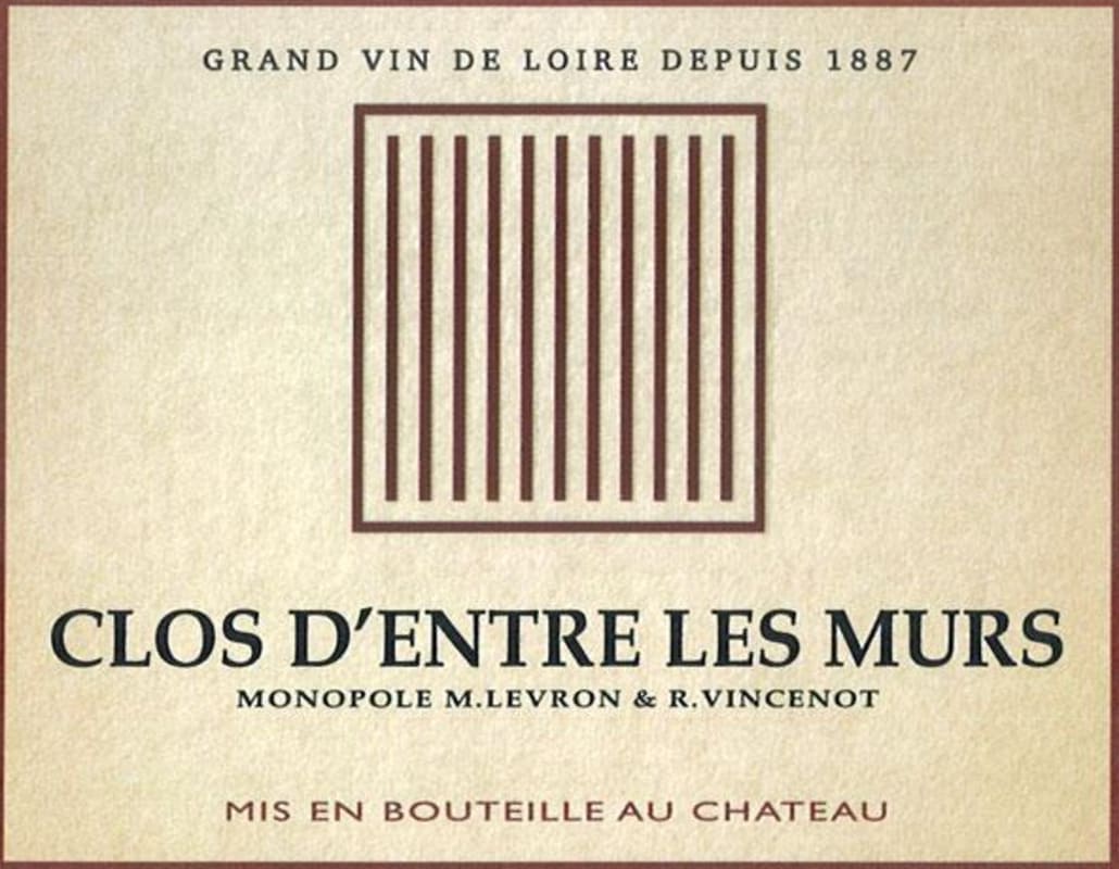 Chateau de Parnay Clos d'Entre Les Murs Blanc 2010 Front Label