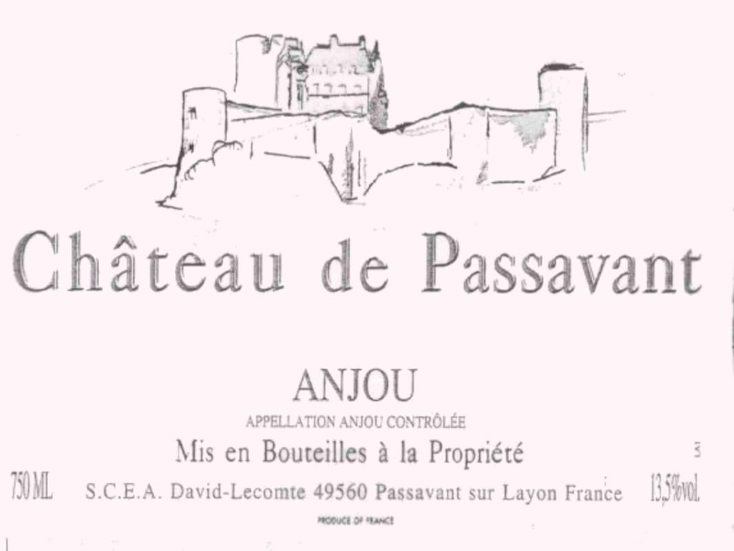 Chateau de Passavant Anjou Blanc 2007 Front Label