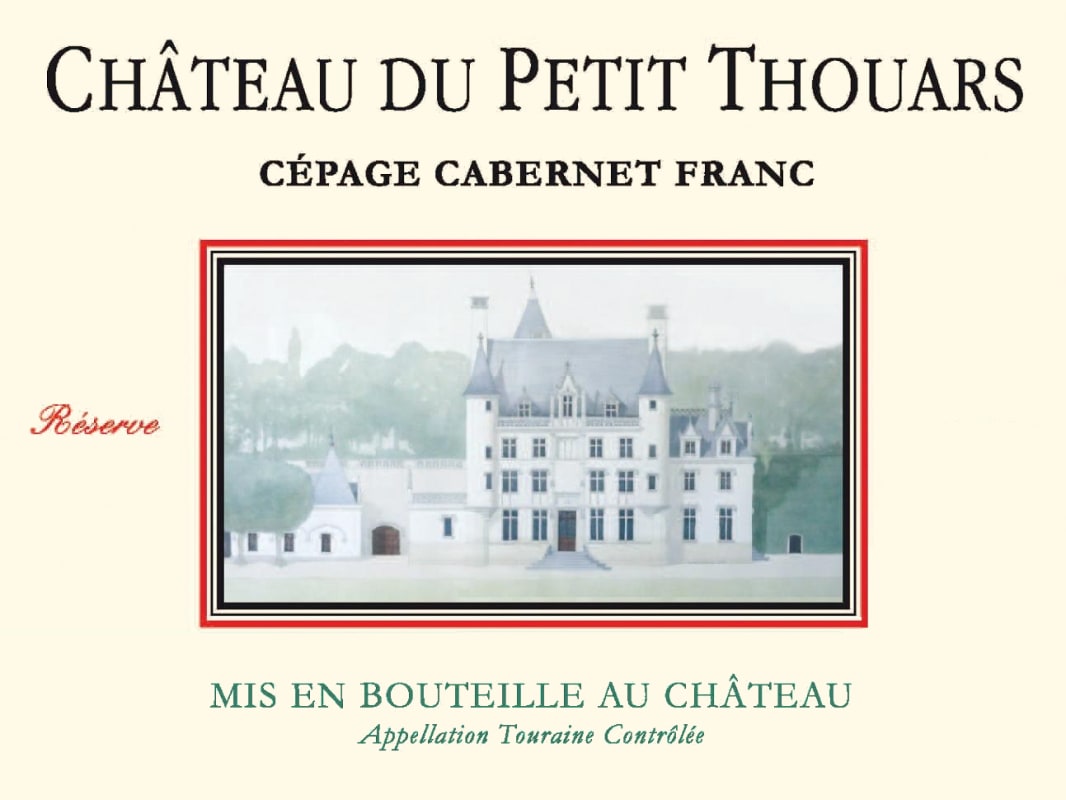 Chateau du Petit Thouars Touraine Reserve 2008 Front Label