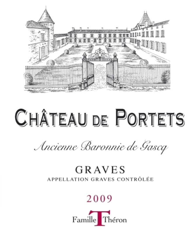 Chateau de Portets Graves 2009 Front Label