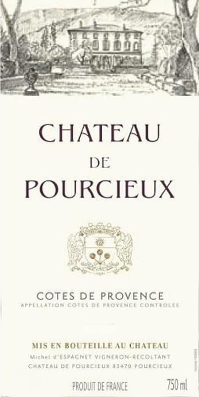 Chateau de Pourcieux Cotes de Provence Sainte-Victoire 2005 Front Label