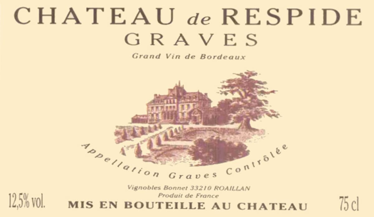 Chateau de Respide Graves 2008 Front Label