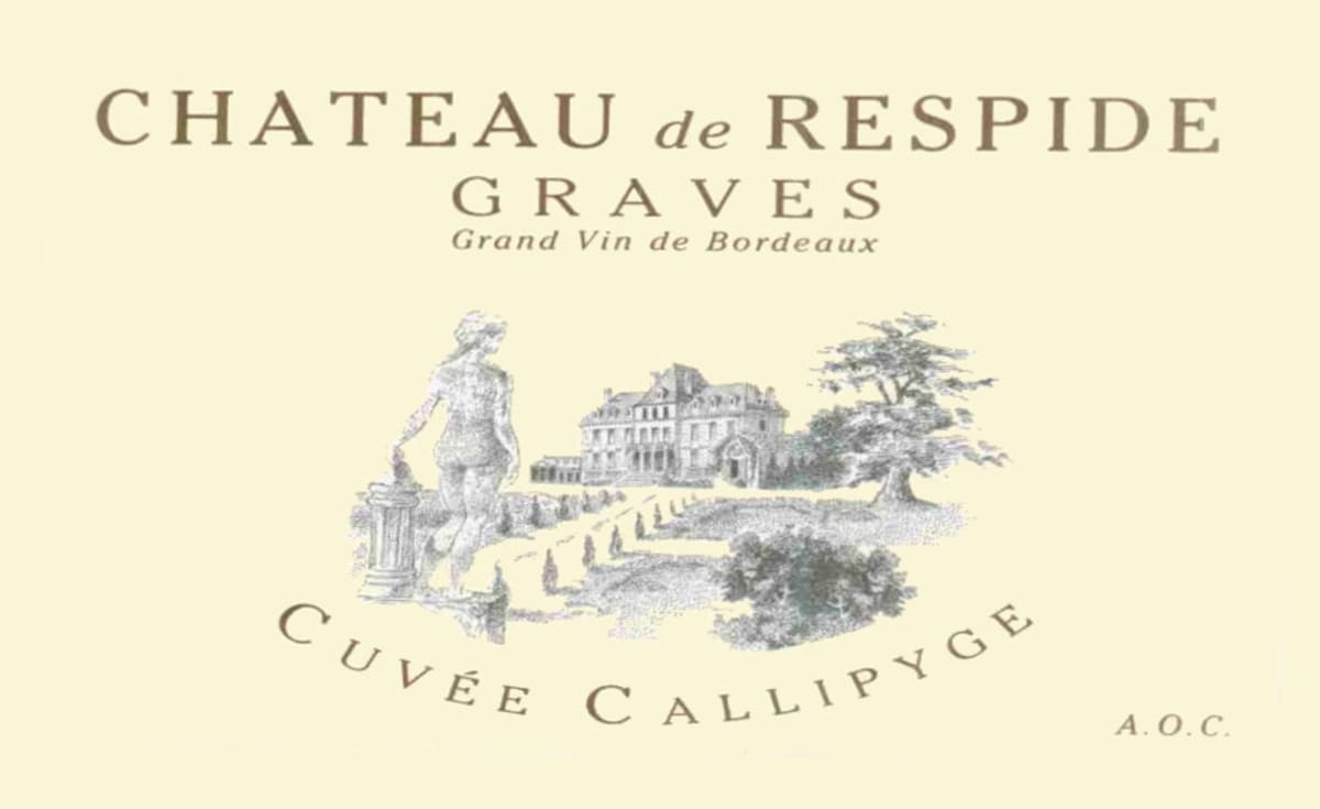 Chateau de Respide Graves Cuvee Callipyge 2012 Front Label