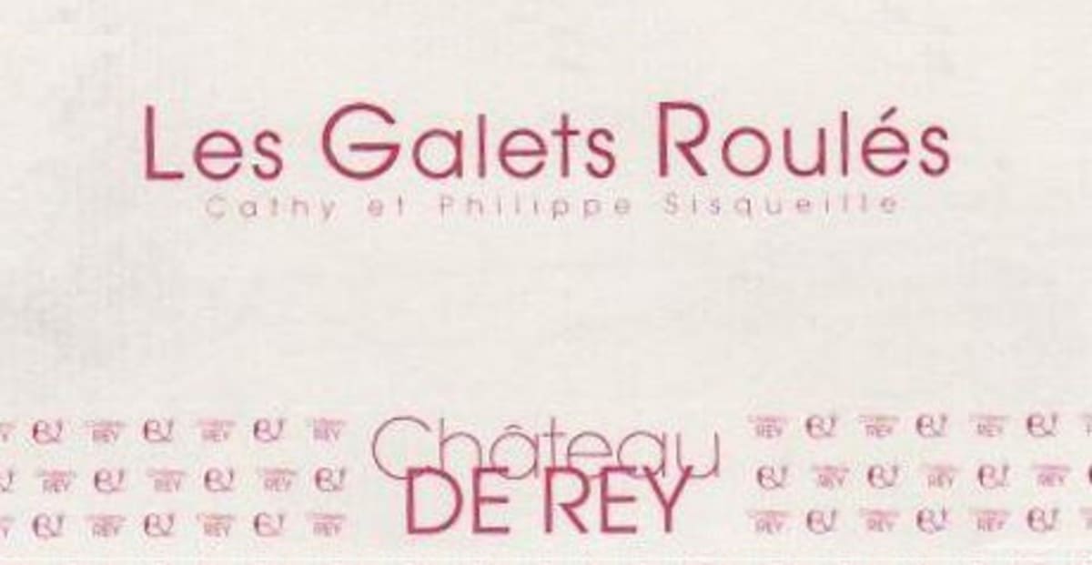Chateau de Rey Les Galets Roules Rouge 2014 Front Label