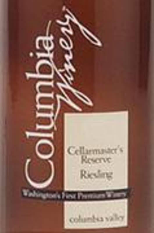 Columbia Winery Cellarmaster Johannisberg Riesling 2000 Front Label