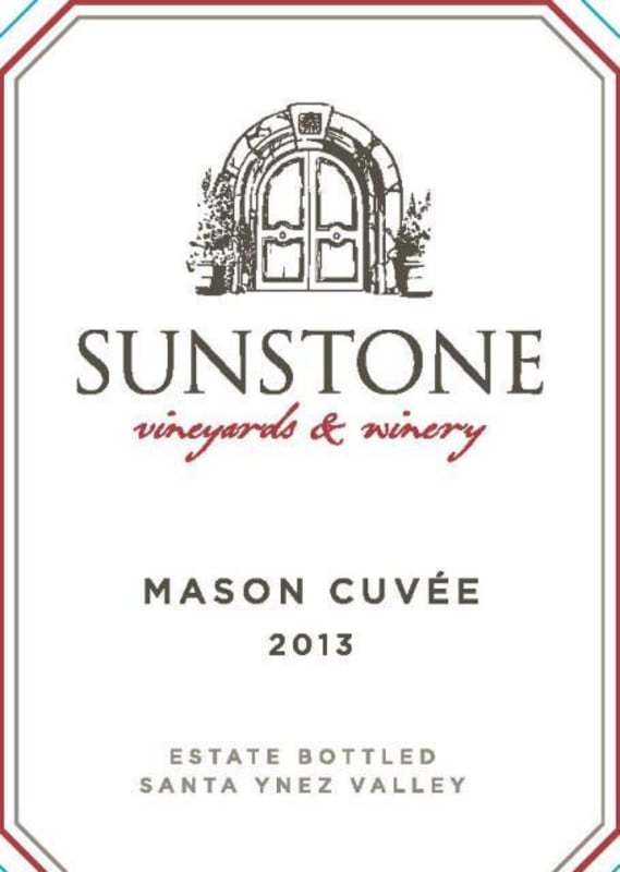 Sunstone Mason Cuvee 2013 Front Label