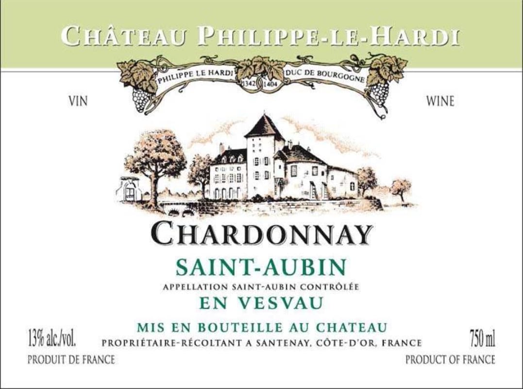 Chateau de Santenay Saint-Aubin Philippe-Le-Hardi En Vesvau 2010 Front Label