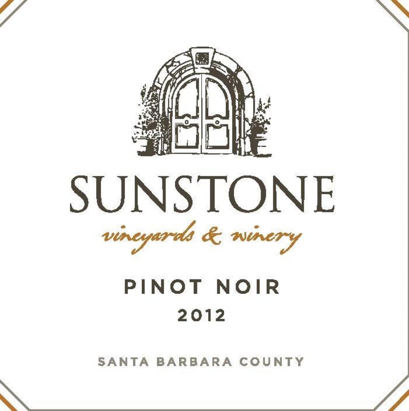 Sunstone Pinot Noir 2012 Front Label